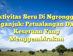 Aktivitas Seru Di Ngronggot Nganjuk: Petualangan Dan Keseruan Yang Menggembirakan