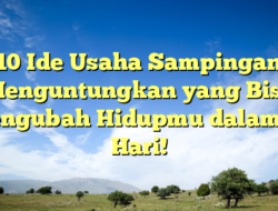 10 Ide Usaha Sampingan Menguntungkan yang Bisa Mengubah Hidupmu dalam 30 Hari!