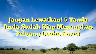 Jangan Lewatkan! 5 Tanda Anda Sudah Siap Menangkap Peluang Usaha Emas!