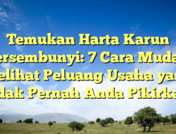 Temukan Harta Karun Tersembunyi: 7 Cara Mudah Melihat Peluang Usaha yang Tidak Pernah Anda Pikirkan!