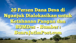 20 Persen Dana Desa di Nganjuk Dialokasikan untuk Ketahanan Pangan dan BUMDes – Sumber : SuaraJatimPost.com