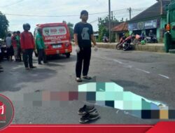 Gagal Dahului Truk Gandeng, Pemotor asal Nganjuk Tewas Terlindas di Jombang