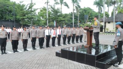 Gelar Apel Besar, Kapolres Nganjuk Tekankan Pengamanan Humanis dan Kesiapsiagaan Jelang Puasa – nnews.co.id