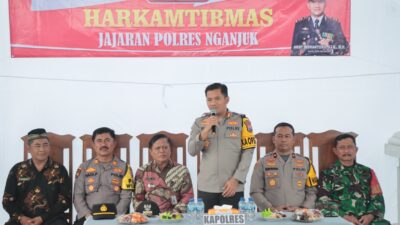 Jaga Keamanan Wilayah, Polres Nganjuk Bersama Forkopimcam Jatikalen Gelar Silaturahmi Kamtibmas