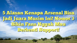 5 Alasan Kenapa Arsenal Bisa Jadi Juara Musim Ini! Nomor 3 Bikin Fans Nggak Mau Berhenti Support!