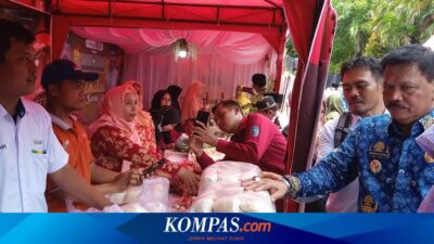 Bazar Murah di Pendopo Kabupaten Nganjuk Diserbu Warga