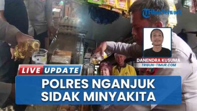 Inspeksi Mendadak Pasar Wage, Polres Nganjuk Temukan Produk Minyakita yang Tak Sesuai Takaran