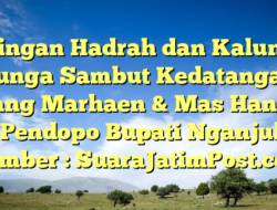 Iringan Hadrah dan Kalung Bunga Sambut Kedatangan Kang Marhaen & Mas Handy di Pendopo Bupati Nganjuk – Sumber : SuaraJatimPost.com