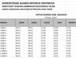 Link Download Jadwal Imsak dan Buka Puasa Ramadan 2025 Nganjuk Jatim, Full 30 Hari