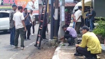 Penertiban Tiang WiFi Tak Berizin di Nganjuk, Dipotong Pakai Gerinda untuk Efek Jera