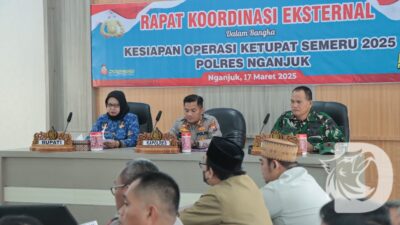 Polres Nganjuk Gelar Rakor Lintas Sektoral Operasi Ketupat Semeru 2025