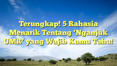 Terungkap! 5 Rahasia Menarik Tentang ‘Nganjuk UMR’ yang Wajib Kamu Tahu!