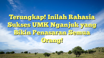 Terungkap! Inilah Rahasia Sukses UMK Nganjuk yang Bikin Penasaran Semua Orang!