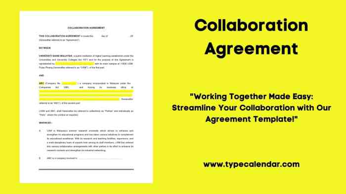 Free Printable Collaboration Agreement Template [Download Now]