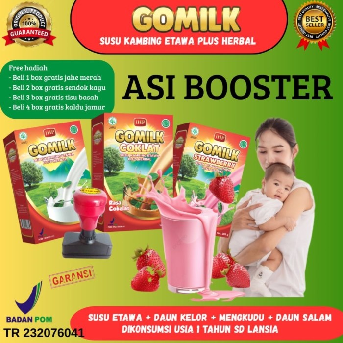 GOMILK 200gr – Etawa Goat Milk Herbal Breast Milk Booster | Natural ...