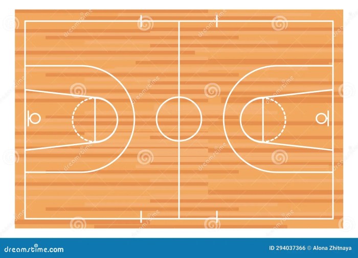 Lantai parket lapangan basket anti bergetar