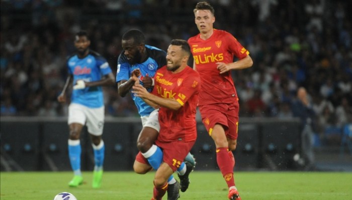 Lecce-Napoli: orario, probabili formazioni e dove vederla in tv
