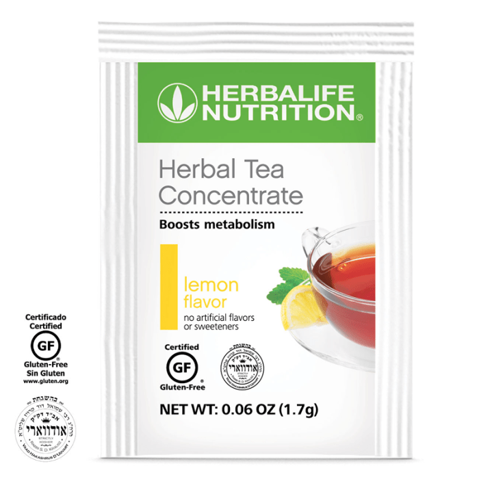Herbal Tea Concentrate Single-Serve Packets: Lemon 30 packets ...