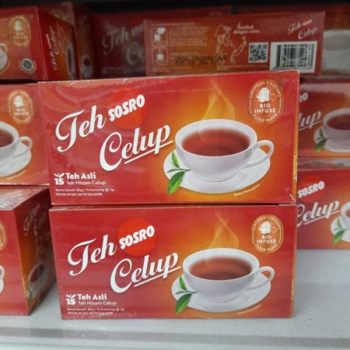 Jual Teh Sosro Celup Black Tea 50tea Bags Teh Dari Daun Hitam Pilihan ...