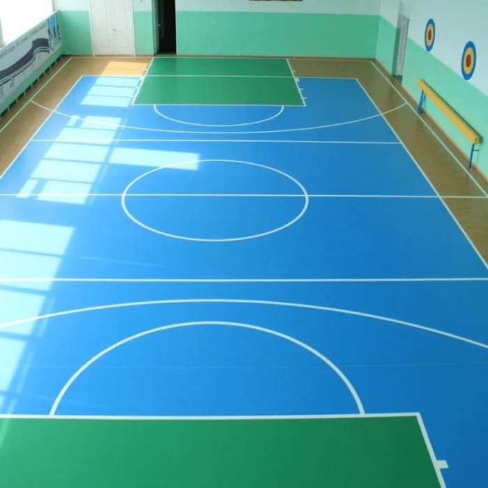 Lantai lapangan basket ramah lingkungan