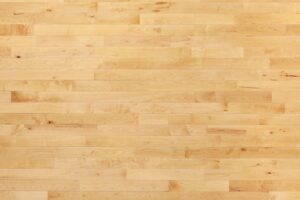 hardwood maple basketball court floor viewed from above ...