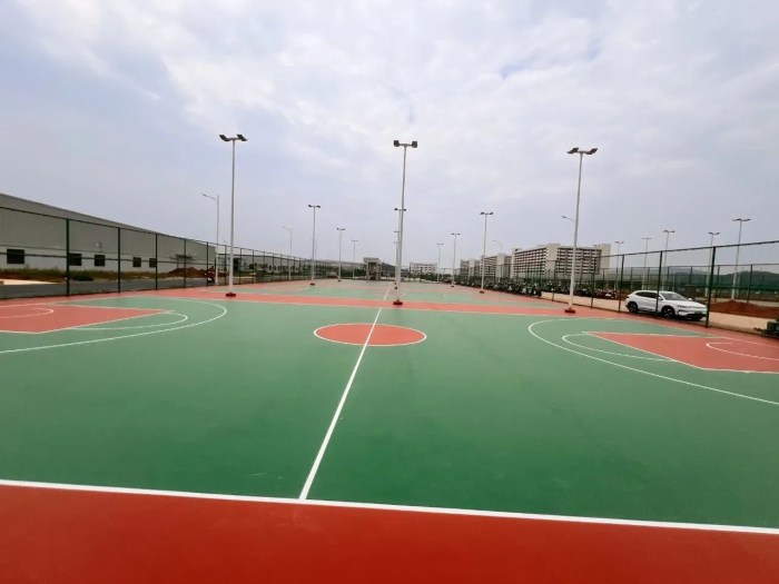Guoti Factory Epoxy Outdoor Basketball Court Flooring with All-Weather ...