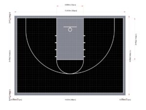 Spesifikasi lantai lapangan basket FIBA