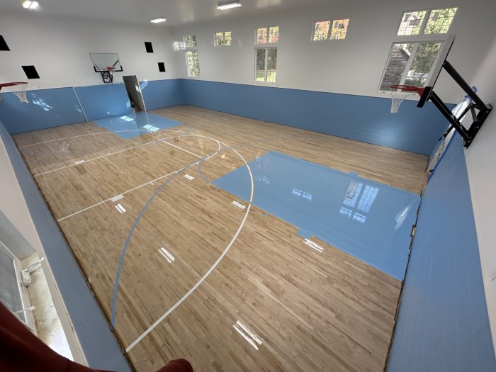 Lantai lapangan basket indoor terbaik