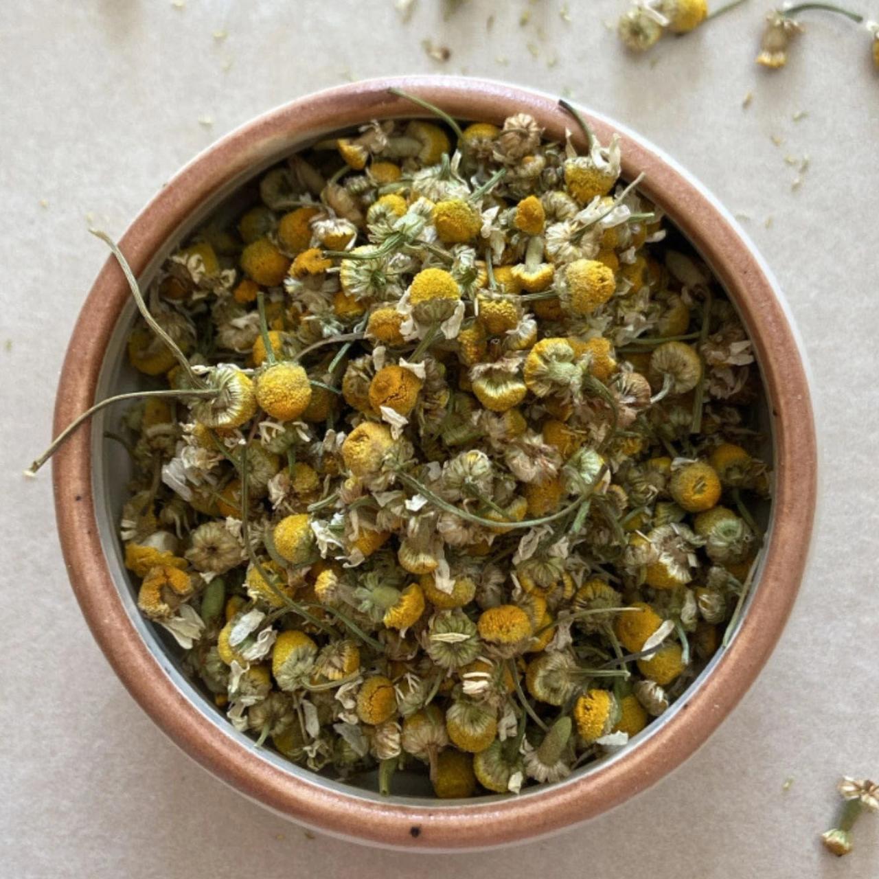 Premium Photo | Dried chamomile close up