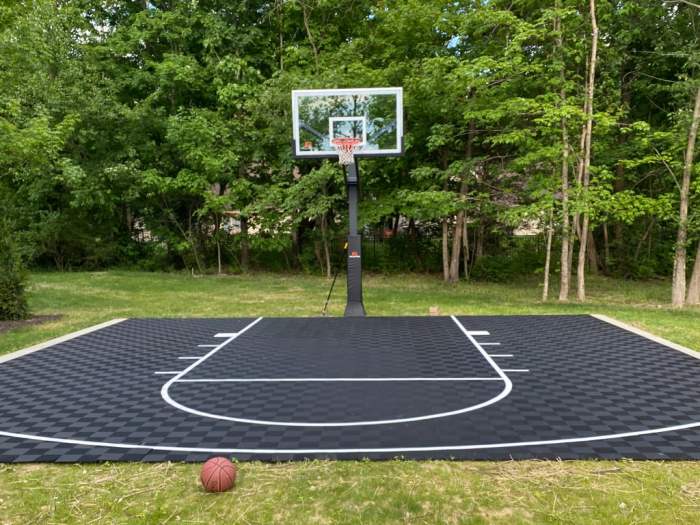 Lantai lapangan basket outdoor