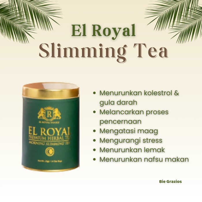 Jual Paket Bundling [El Royal Premium Herbal Tea (1 Paket) + El Royal ...