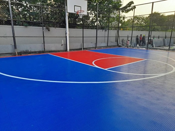 Polyurethane PP Basketball Court Flooring Service at Rs 80/sq ft in New ...