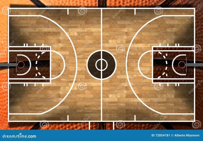 Lantai lapangan basket multi layer parket
