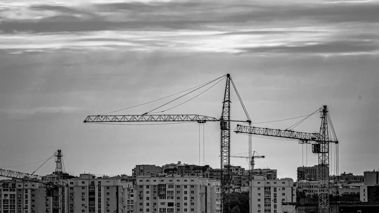 Cityscape Building Crane