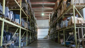 Finished Products Warehouse Shelves