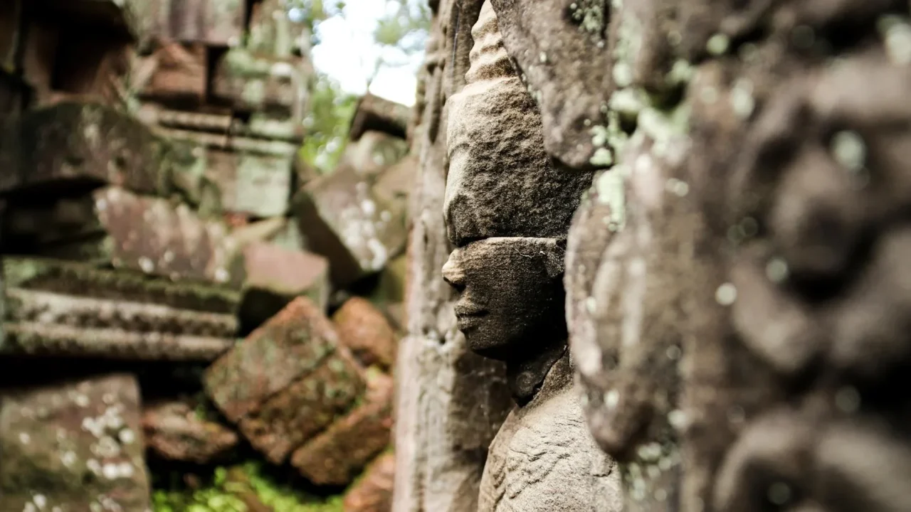 Majapahit Statue Ancient Ruins