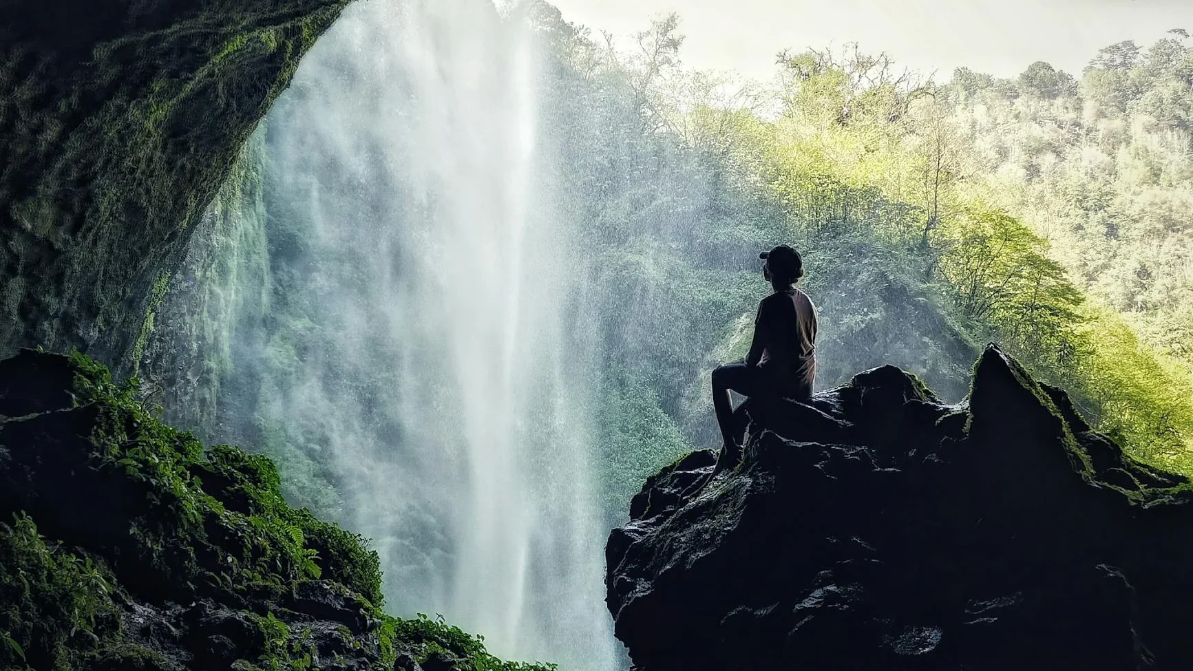 Nganjuk Nature Waterfall Mountain Cave