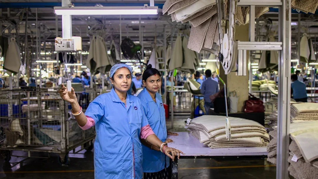Production Flowchart Efficient Process Factory Workers