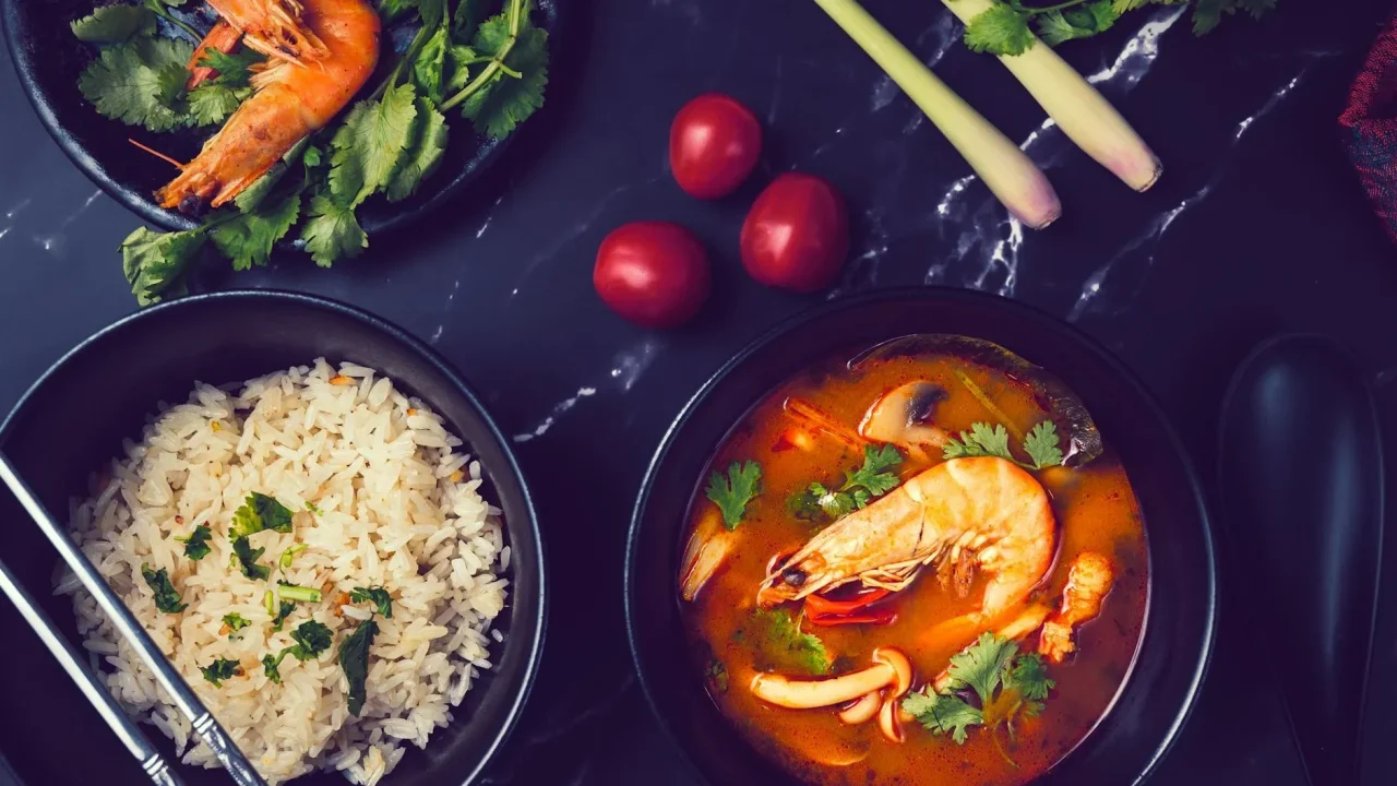 Spicy Soup Rice Bowl