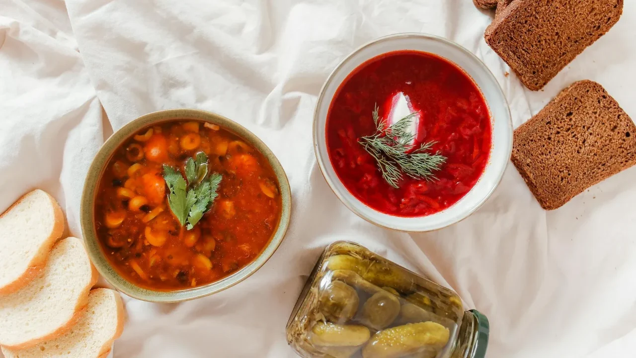 Two Dishes Similar Appearance Food Comparison