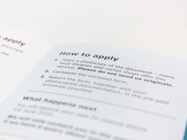 Application Form Identification Card Documents - Pinjaman Koperasi
